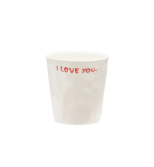 I Love You - Tasse à café en céramique avec typo manuscrite - anna+nina