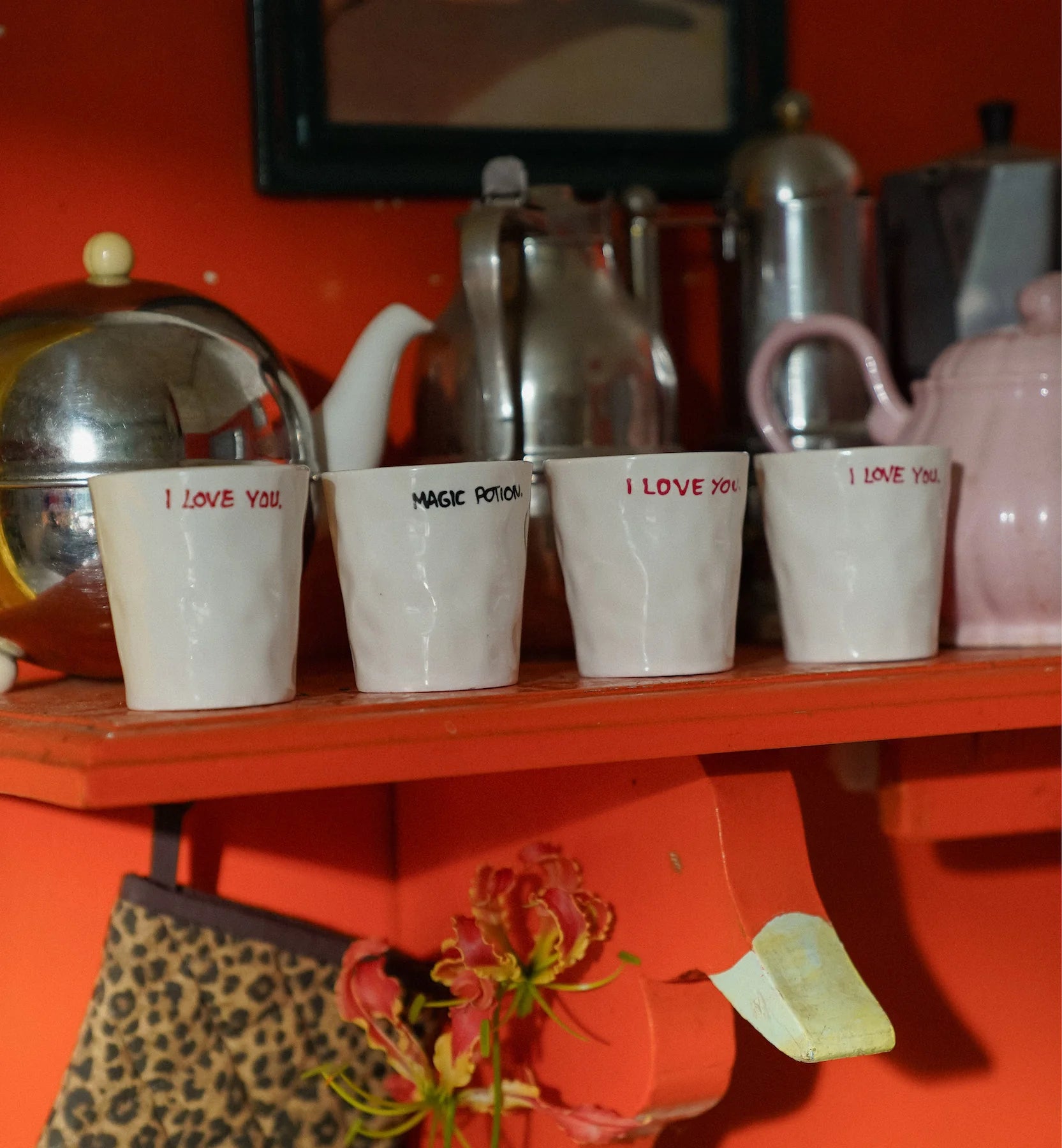 I Love You - Tasse à café en céramique avec typo manuscrite - anna+nina