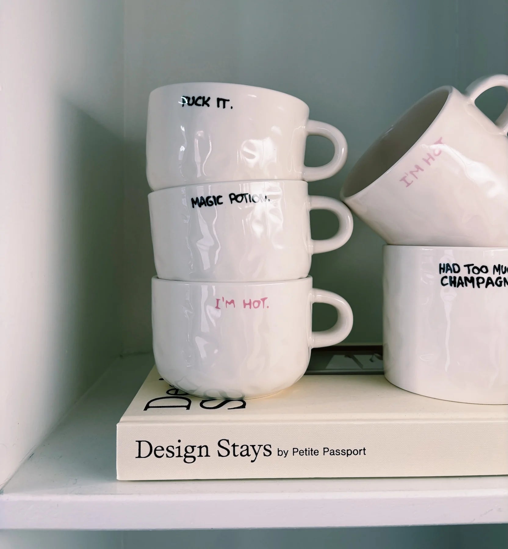 Fuck It - Tasse à cappuccino en céramique avec typo manuscrite - anna+nina