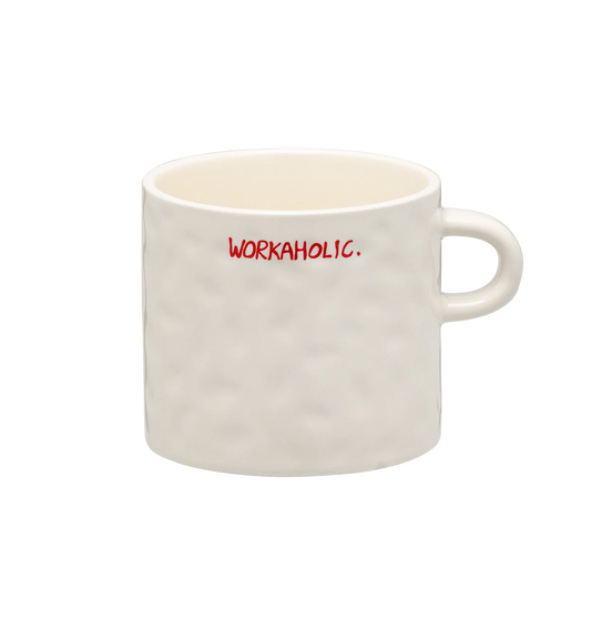Workaholic - Tasse Mug en céramique avec typo manuscrite - anna+nina