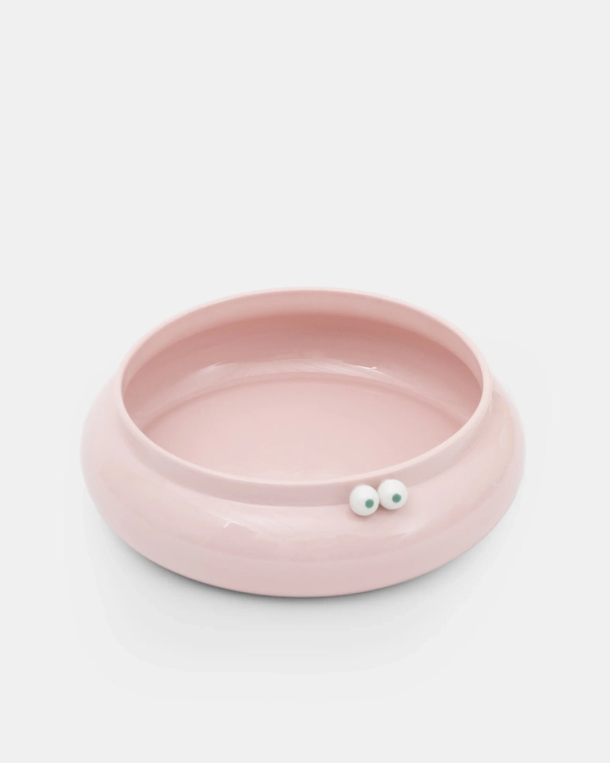 Détail du bol The Bowl rose en porcelaine de Lucas Zanotto
