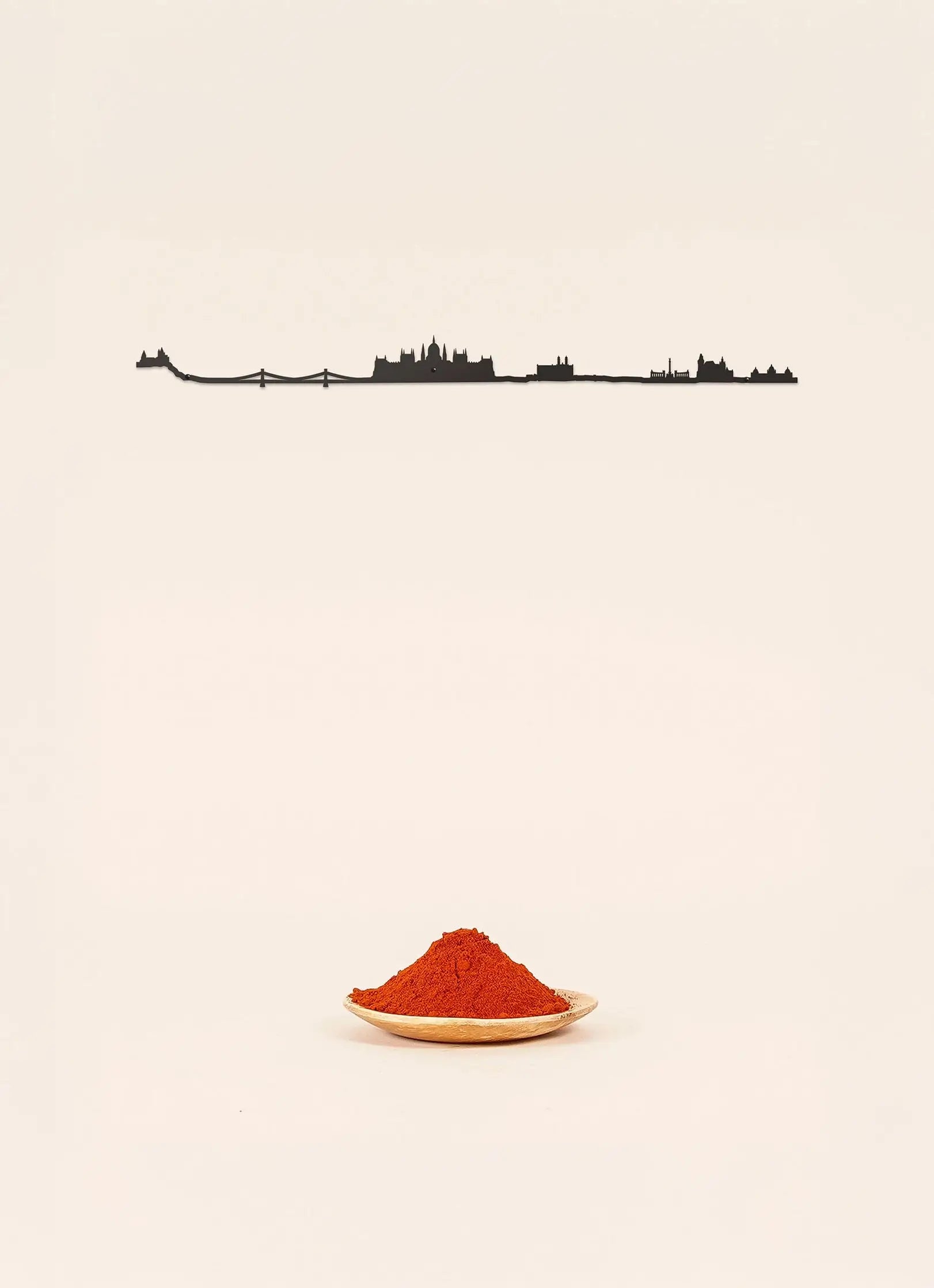 Silhouette murale de Budapest - The Line