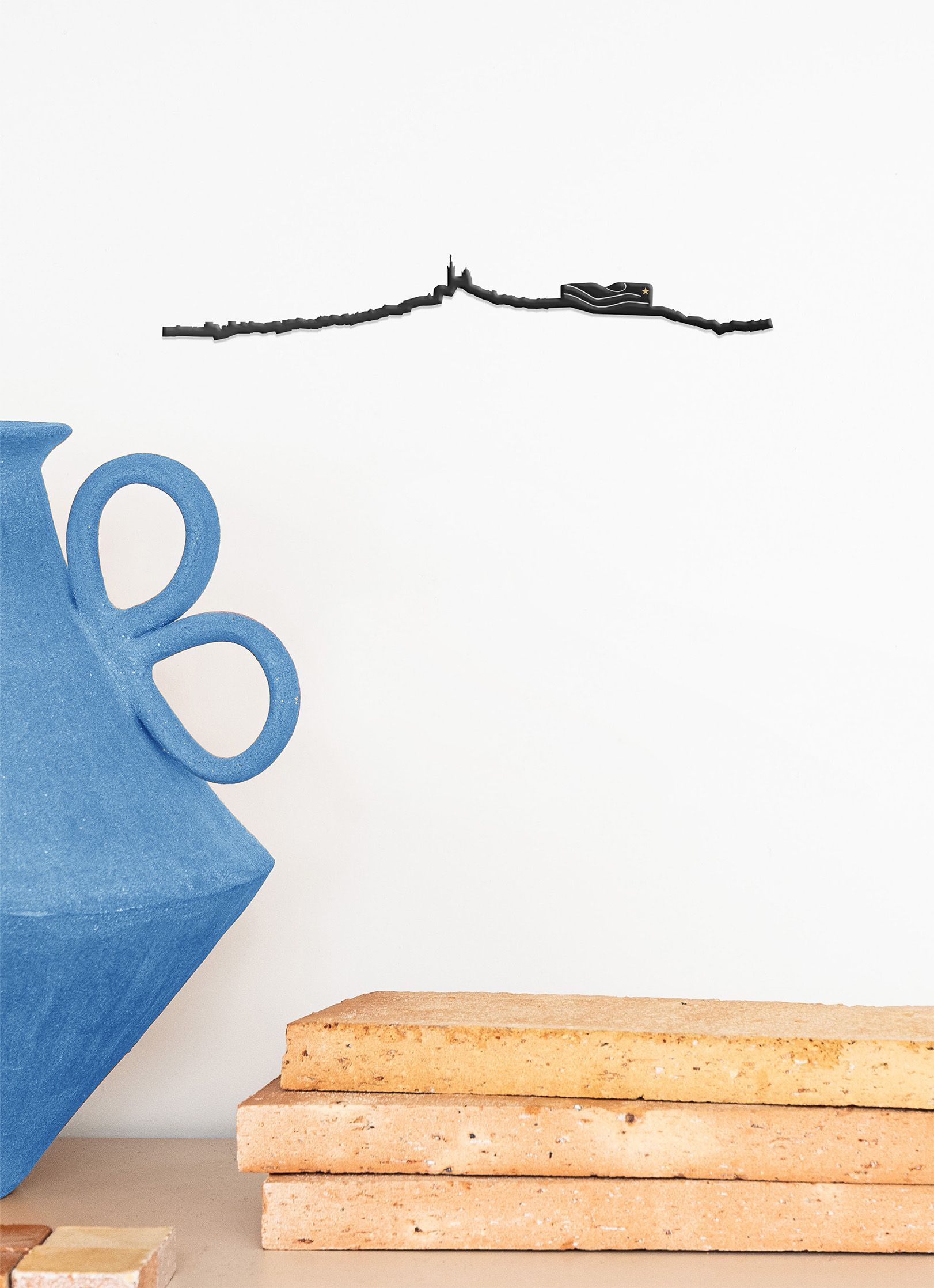 Olympique de Marseille - Noir 19cm - The Line