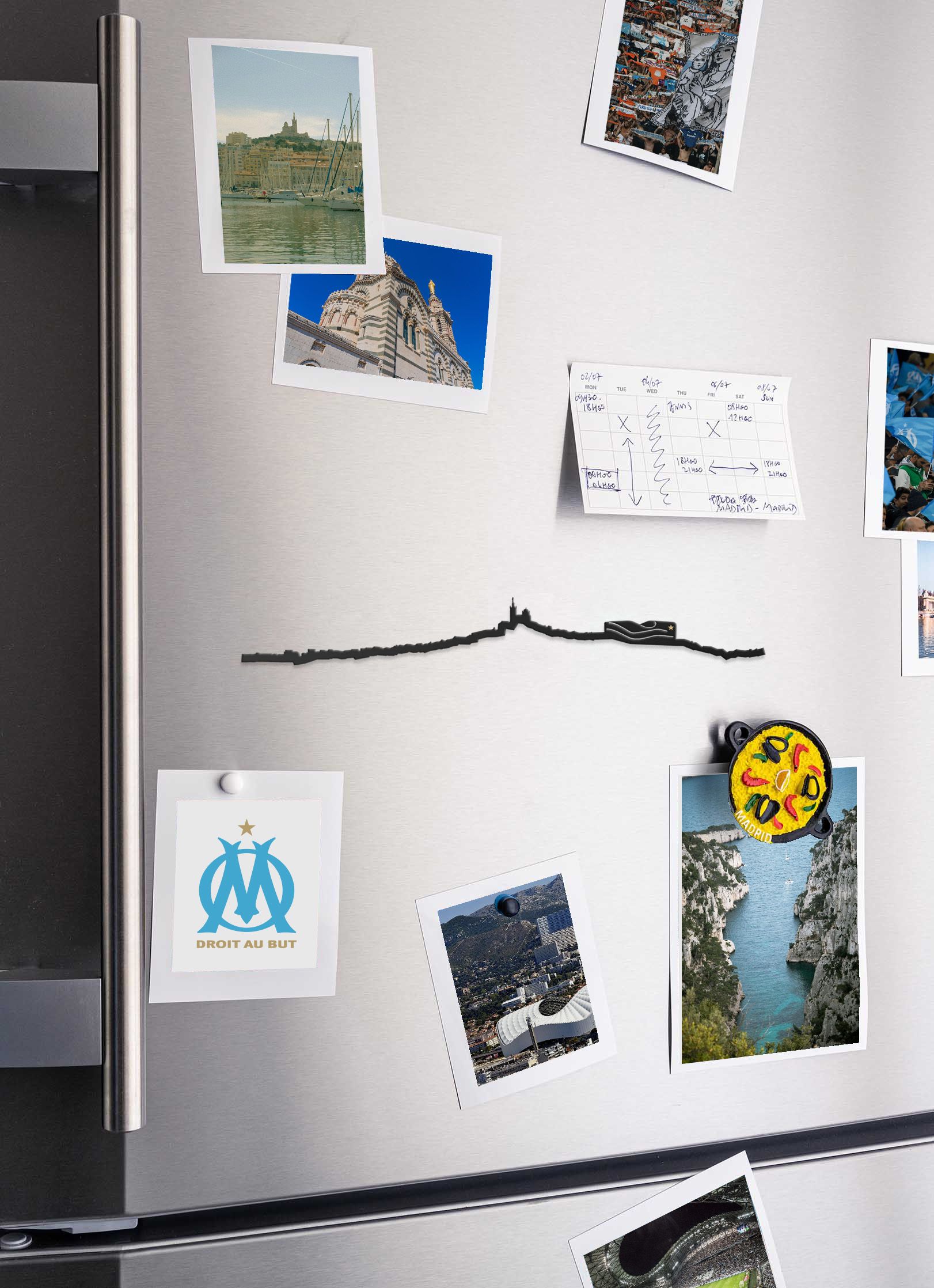 Olympique de Marseille - Noir 19cm - The Line