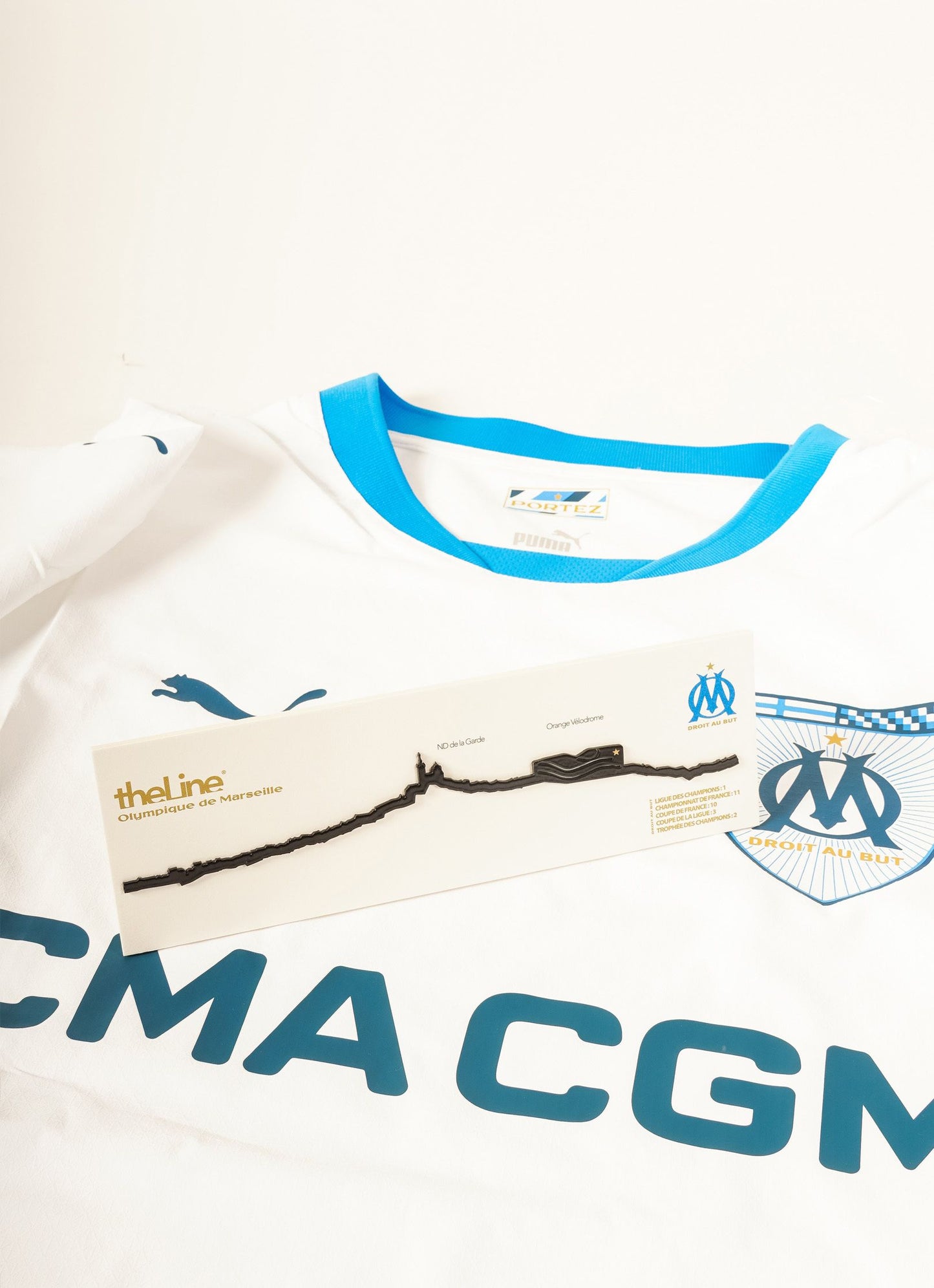 Olympique de Marseille - Noir 19cm - The Line