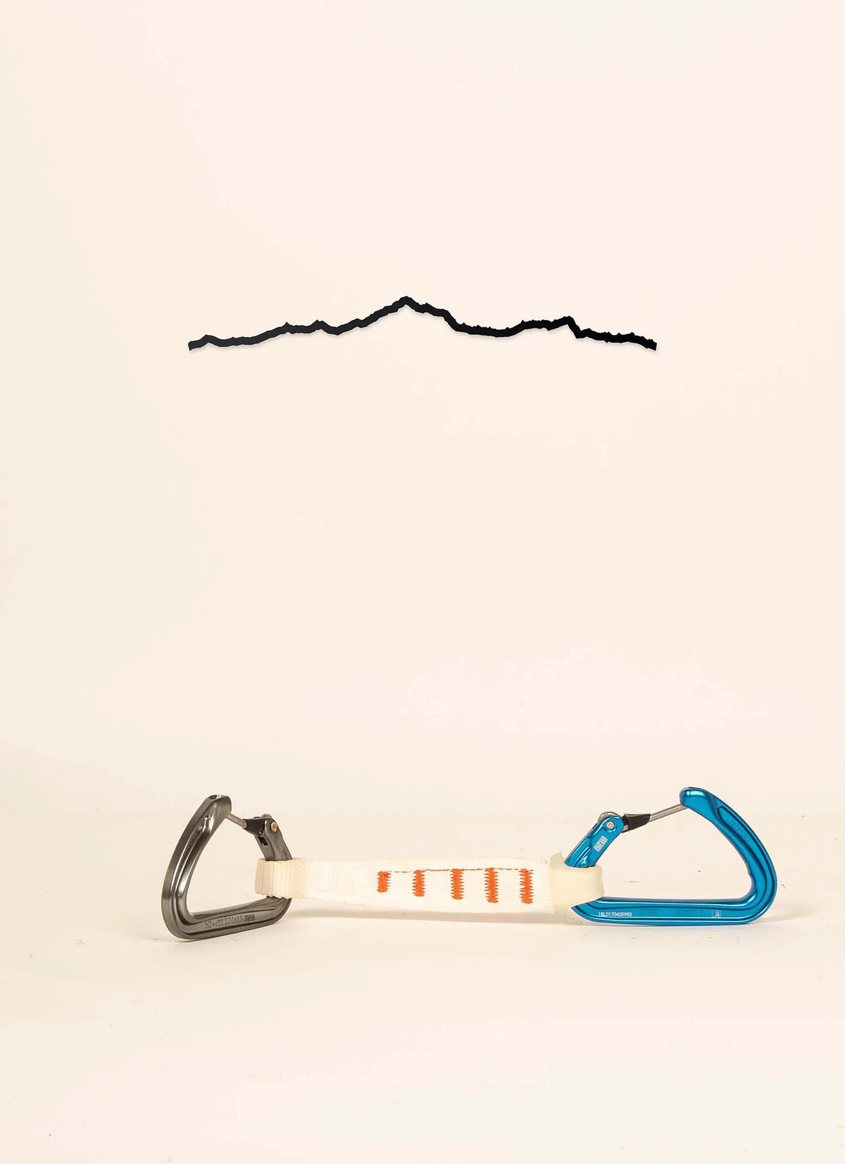 Mini Line Mont-Blanc : Silhouette noire en acier par The Line 
