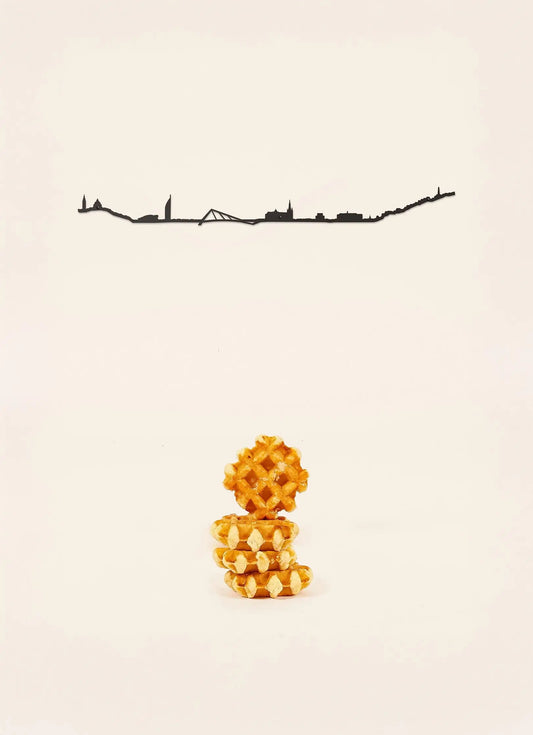 Silhouette murale de Liège - The Line