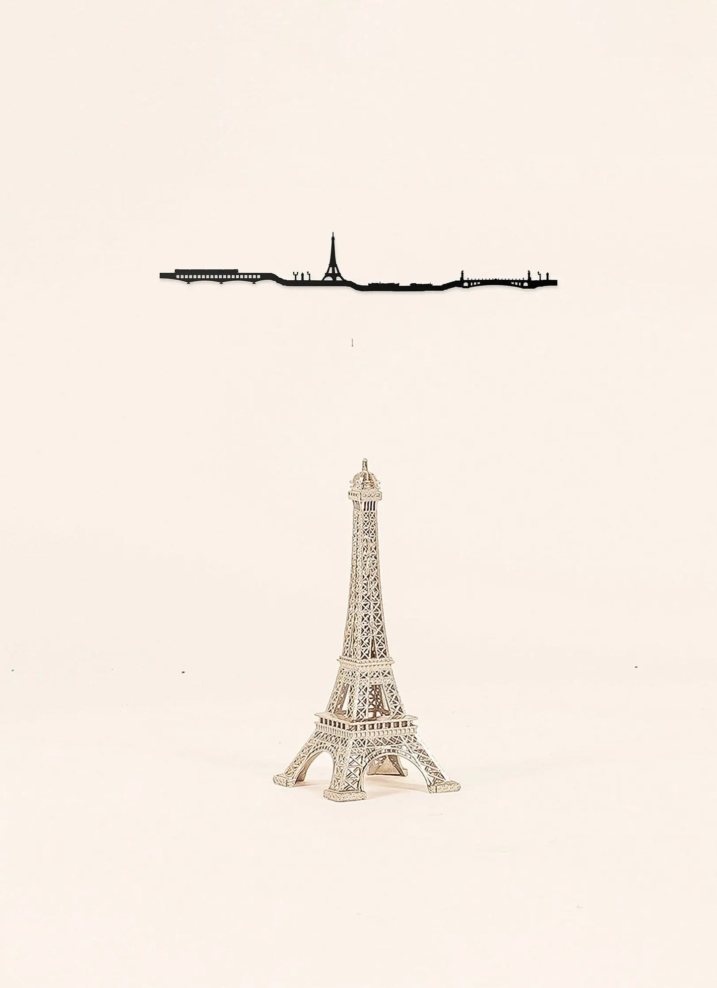 Silhouette murale de Paris Tour Eiffel Mini - The Line