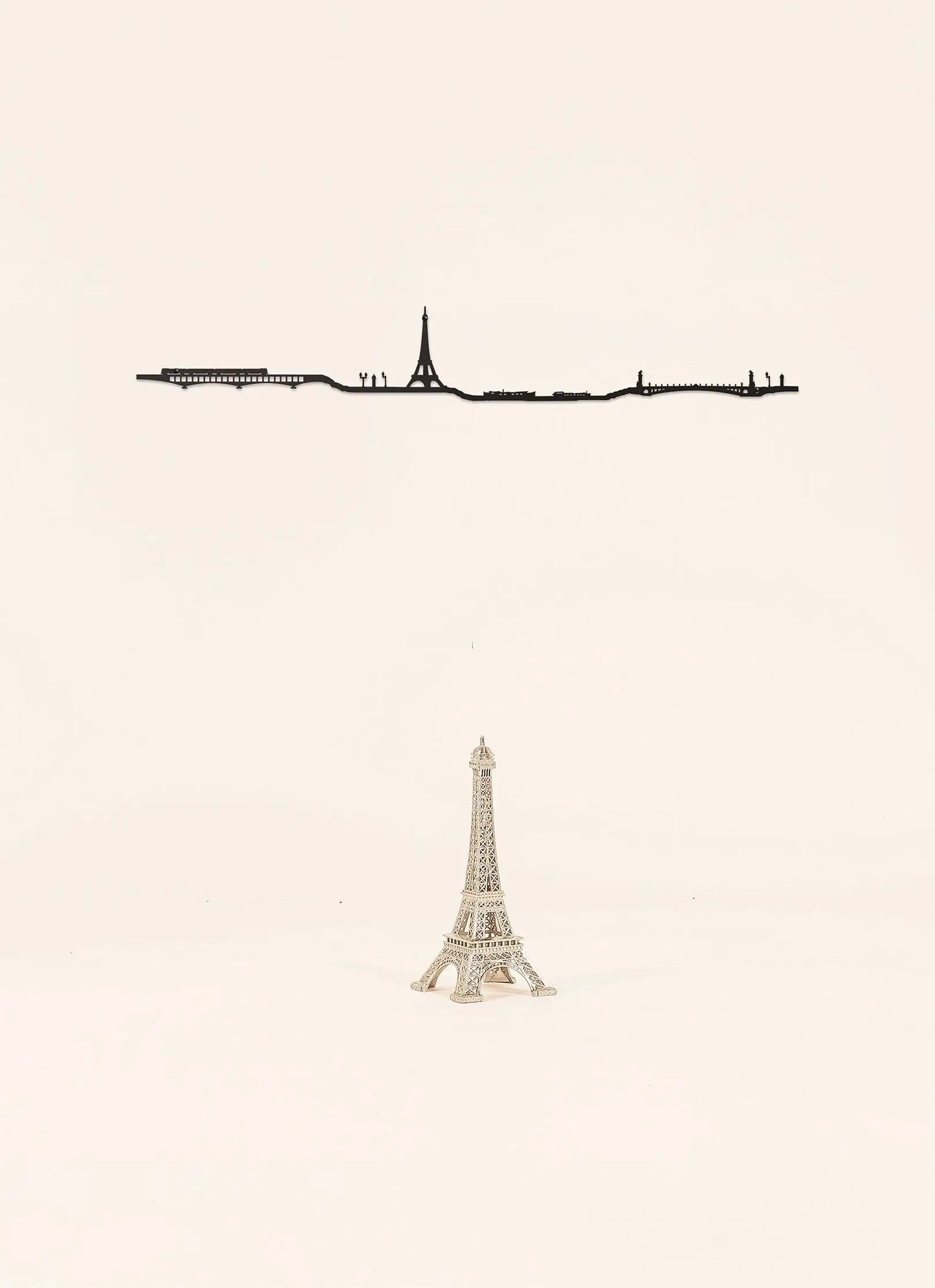 Silhouette murale de Paris Tour Eiffel - The Line