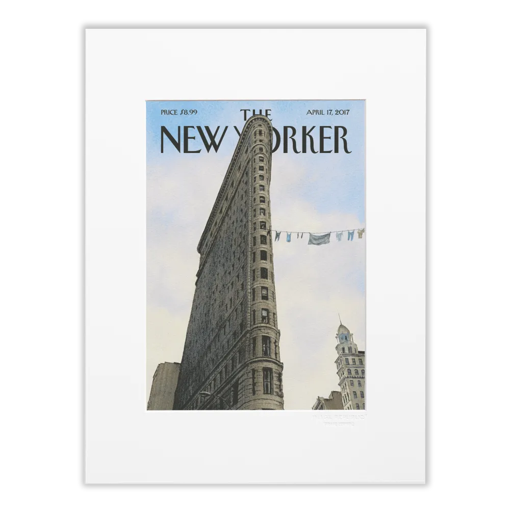 Affiche 30x40 "Fashion District" par Bliss collection The New Yorker