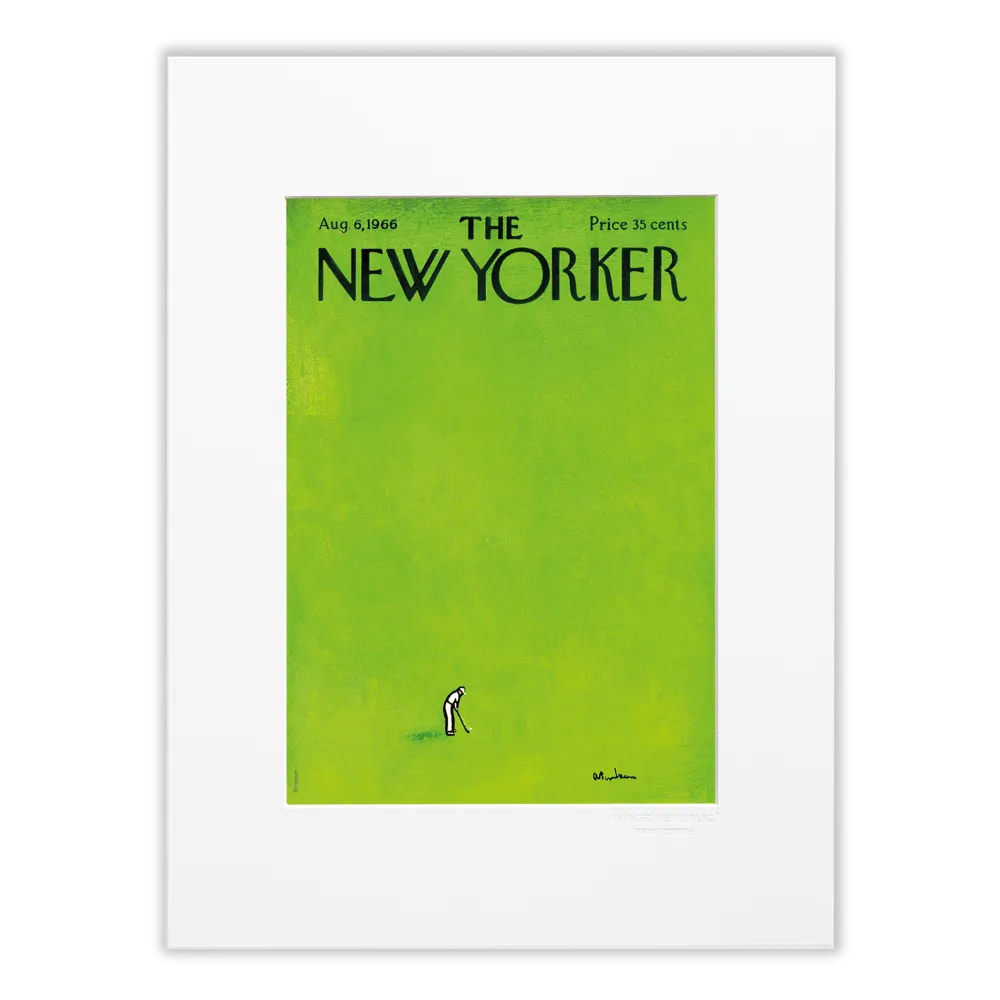 Affiche 30x40 "Golf" par Birnbaum collection The New Yorker