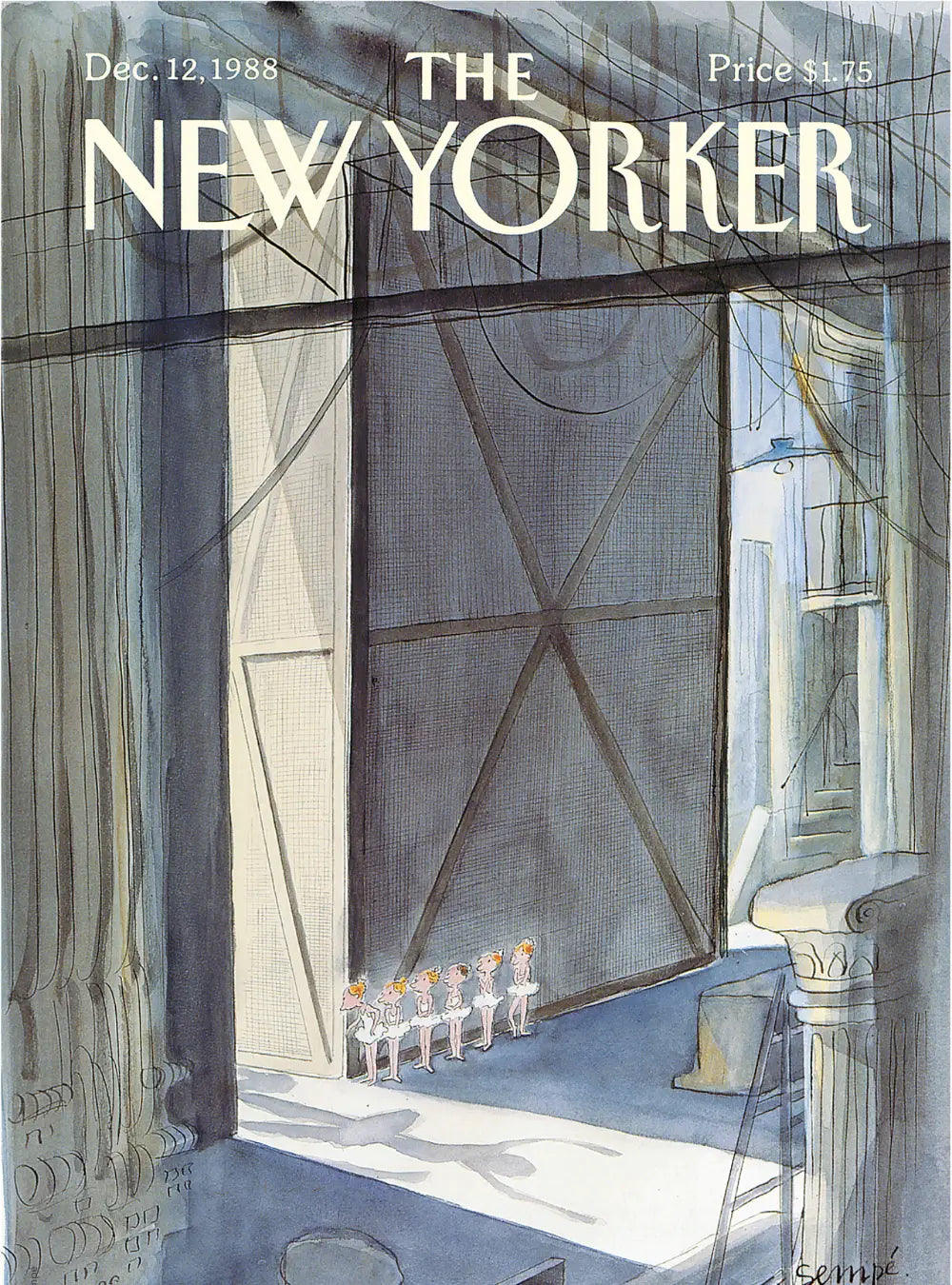 Illustration "Scène de Danse" par Sempé pour The New Yorker