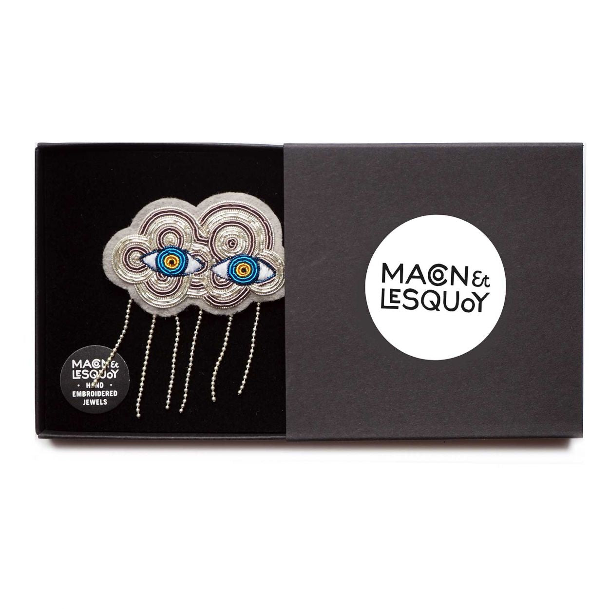 The Super Eyes - Broche Brodés Main - Macon&Lesquoy