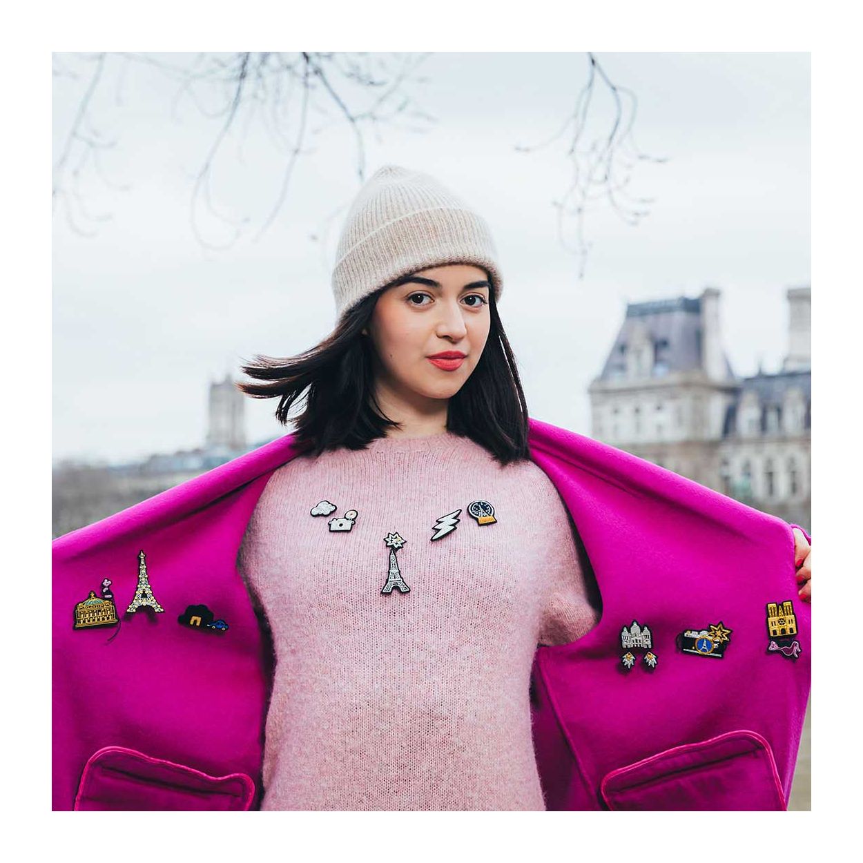 Tour Effets - Broche Brodés Main - Macon&Lesquoy