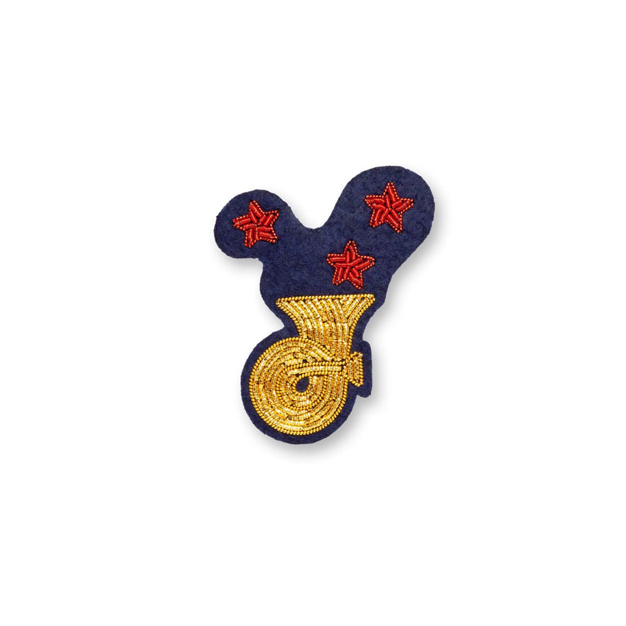 Trombone - Broche Brodés Main - Macon&Lesquoy