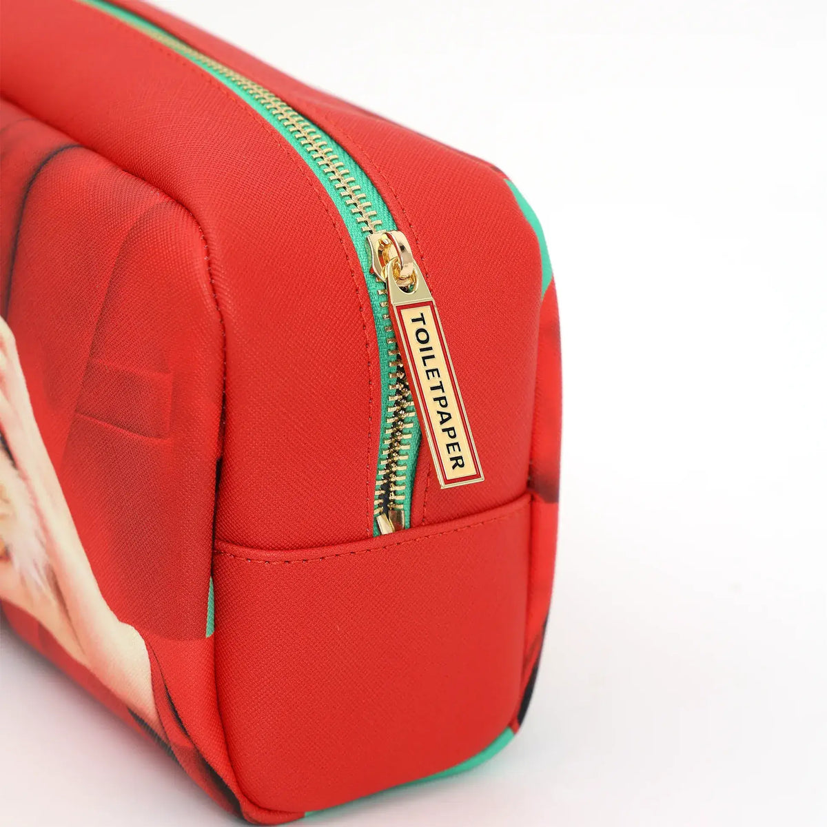 Zoom sur la fermeture éclair de la trousse de toilette Cat Liscious 