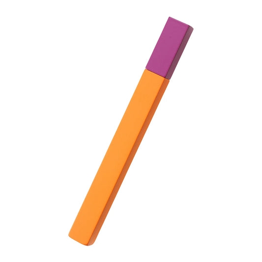 Briquet japonais Tsubota Pearl Queue Orange avec capuchon violet