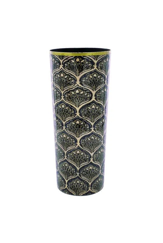 Les Paons - Vase en aluminium emaillé - Boncoeurs