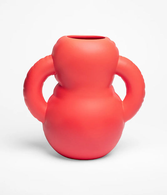Vase Oscar Matte Corail en céramique mate corail, Home Studyo