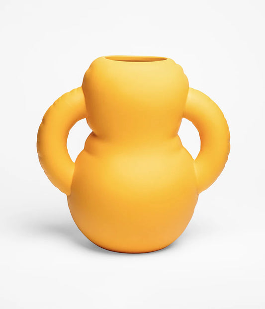 Vase Oscar Matte Yolk en céramique mate jaune, Home Studyo