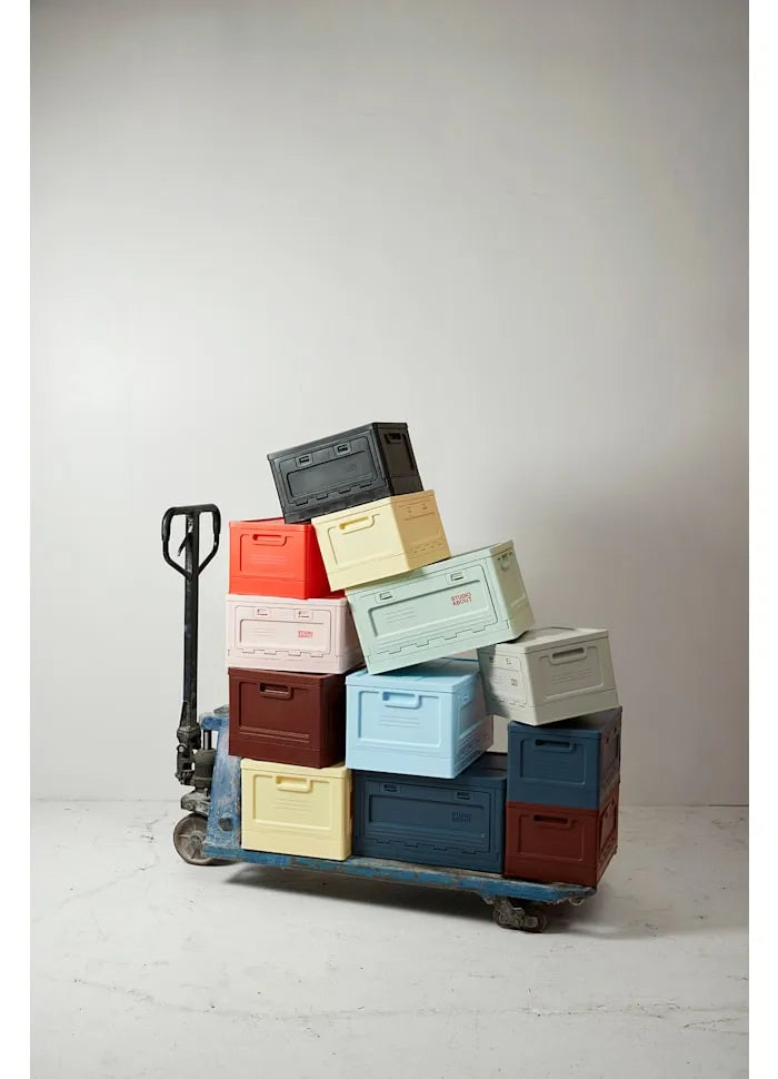 Box Jaune Clair - Boîte de Rangement Empilable