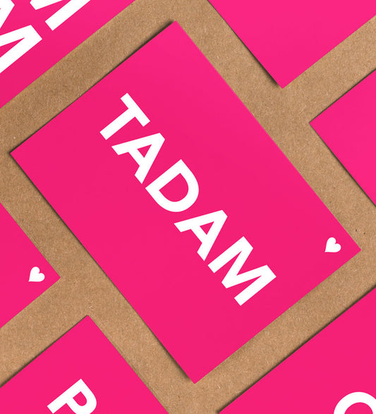 Tadam - Collection Fluo - Carte Postale - Pied de Poule