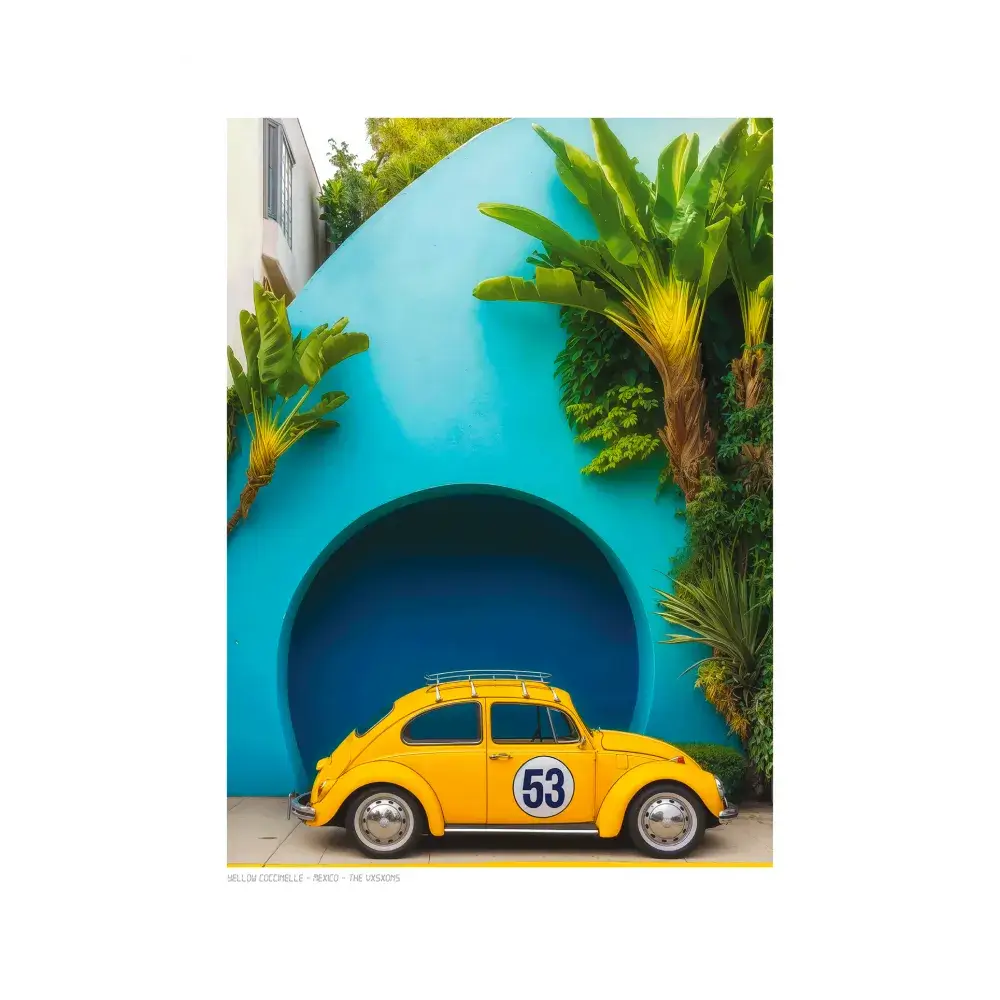 Affiche The Vxsxons 30x40 cm - Yellow Coccinelle par Image Republic