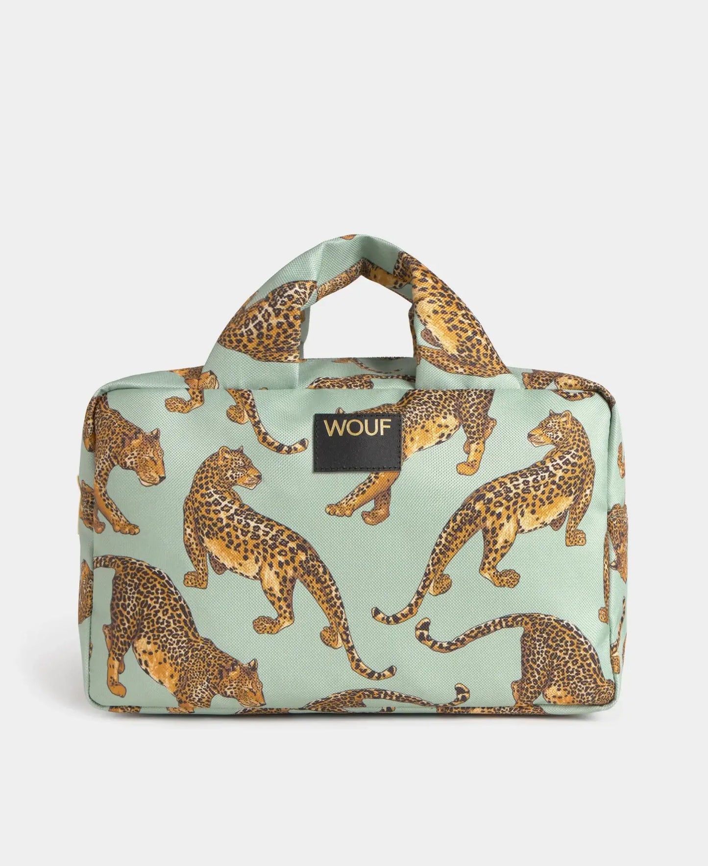 Grande trousse de toilette Emerald Leopard de chez Wouf