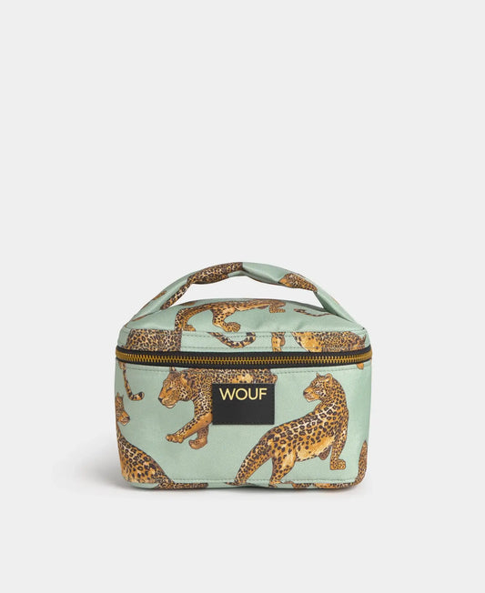 Trousse de toilette vanity Emerald Leopard de chez Wouf