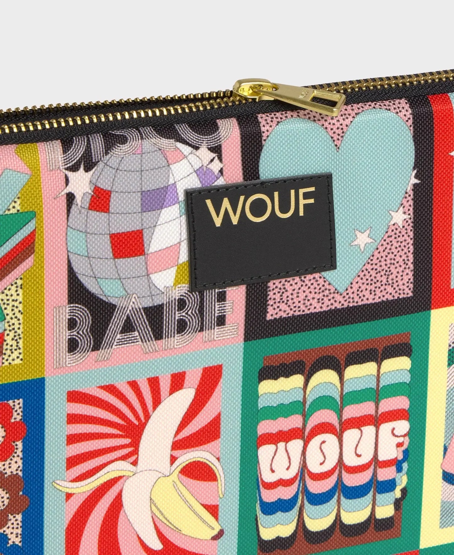 Housse d'ordinateur Wouf Discobabe pour 13" & 14" et sa fermeture éclair