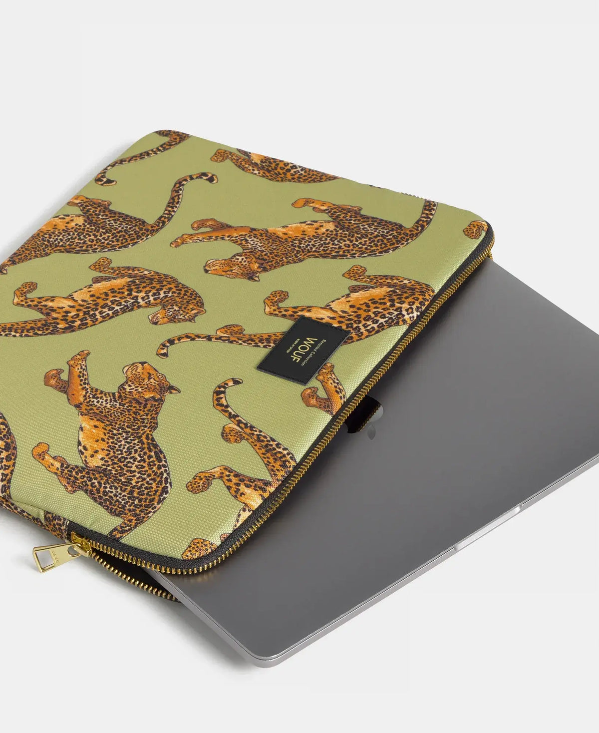 Housse de protection Avo Leopard avec ordinateur Mac Book à l'intérieur