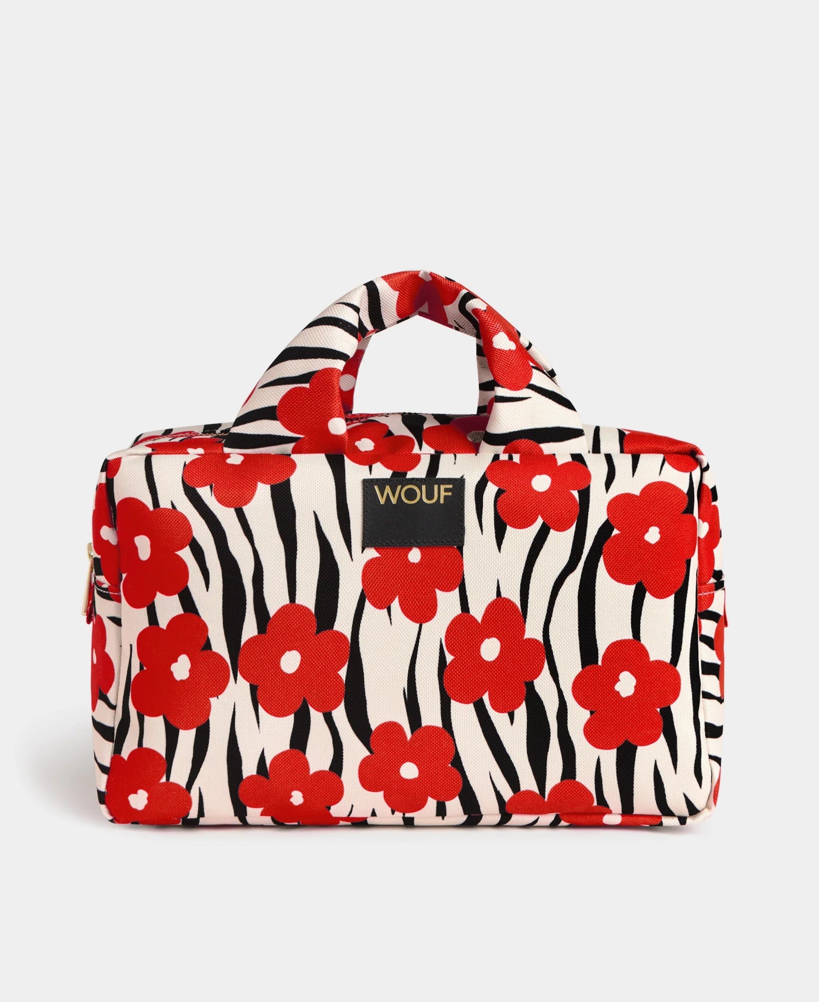 Grande trousse de toilette Wildflower de chez Wouf