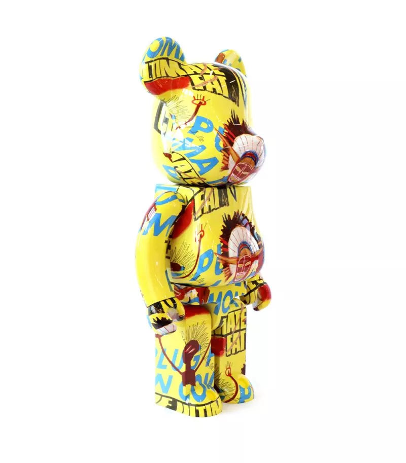 Bearbrick Warhol x Basquiat V3 - figurine éditée par Medicom Toy
