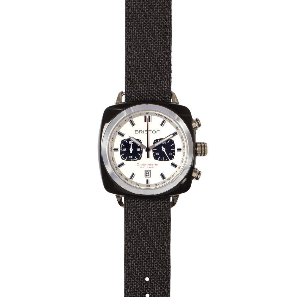 Canvas Noir - Bracelet Sport Cuir 235mm