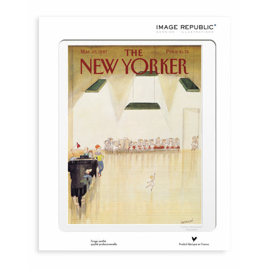 Affiche 40 Sempé The New Yorker - Audition de danse classique - Tirage Image Republic