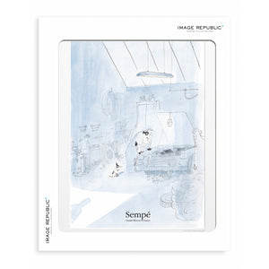 Affiche Sempé - Garage - Tirage Image Republic