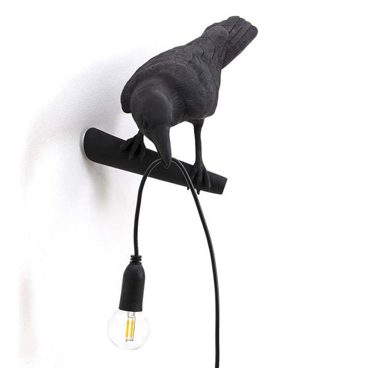 Looking Bird  - Applique Corbeau Noir