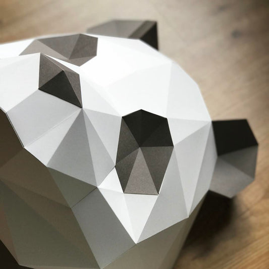 Panda - Trophée en Papier Origami