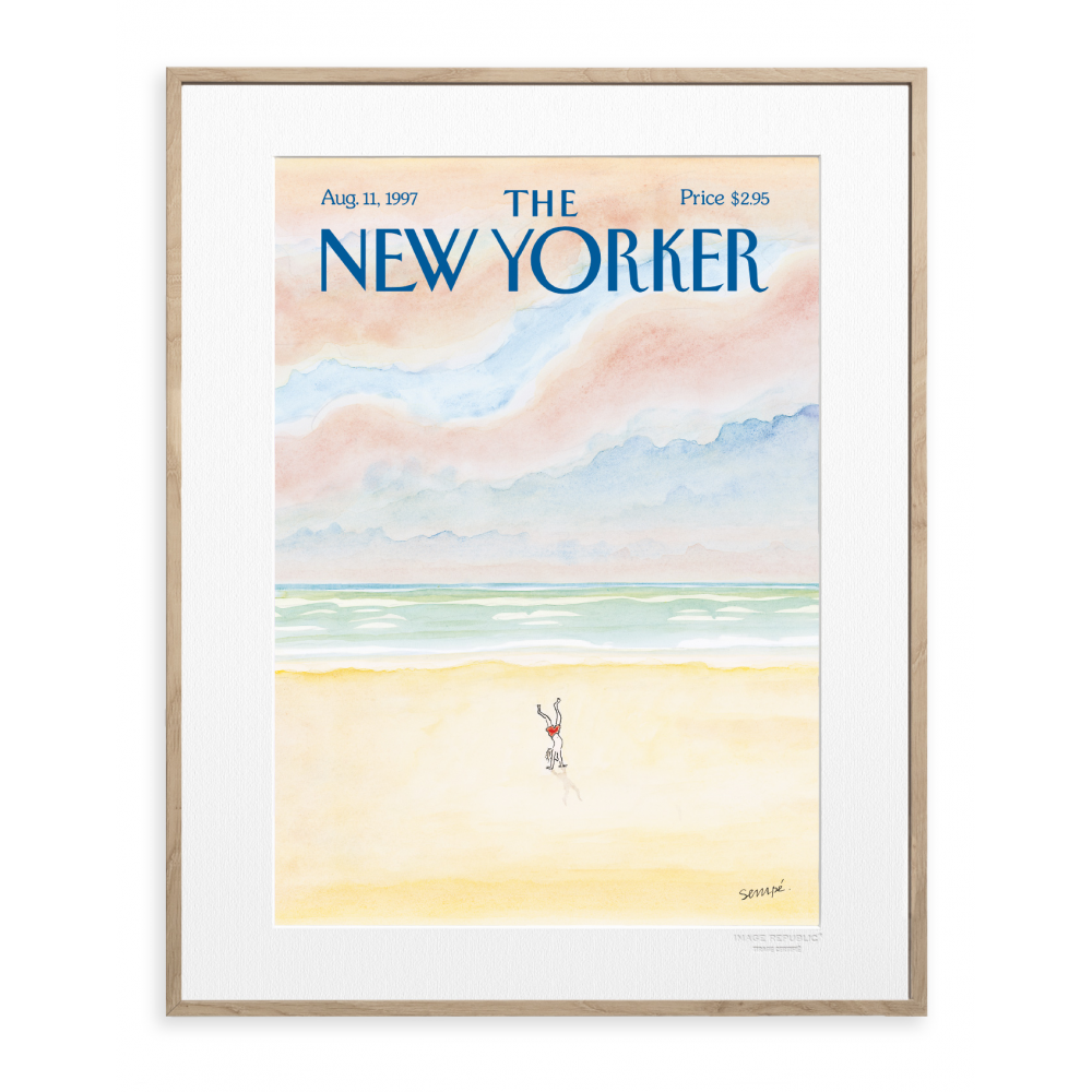 Illustration The New Yorker Sempé - 134 man doing a handstand - Image Republic