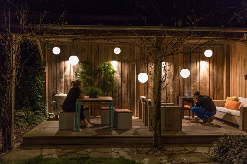 Bolleke Light Grey - Lampe nomade d'extérieur