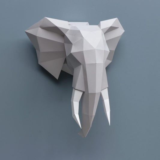 Eléphant - Trophée en Papier Origami