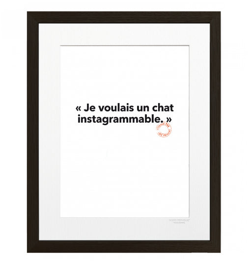 69 - Chat Instagrammable - Collection Entendu par Loïc Prigent