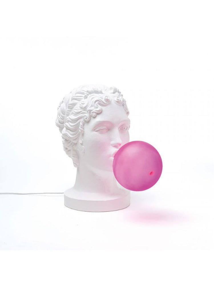 Grace - Buste de déesse avec bulle de chewing-gum - Lampe à poser - Seletti