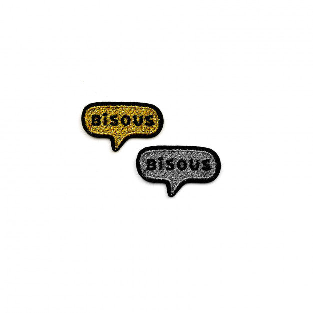 Bisous Or Bisous Argent - Set de 2 Minis Écussons