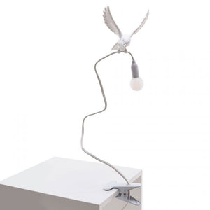 Lampe avec Pince Sparrow Landing - Moineau qui atterrit - Marcantonio pour Seletti