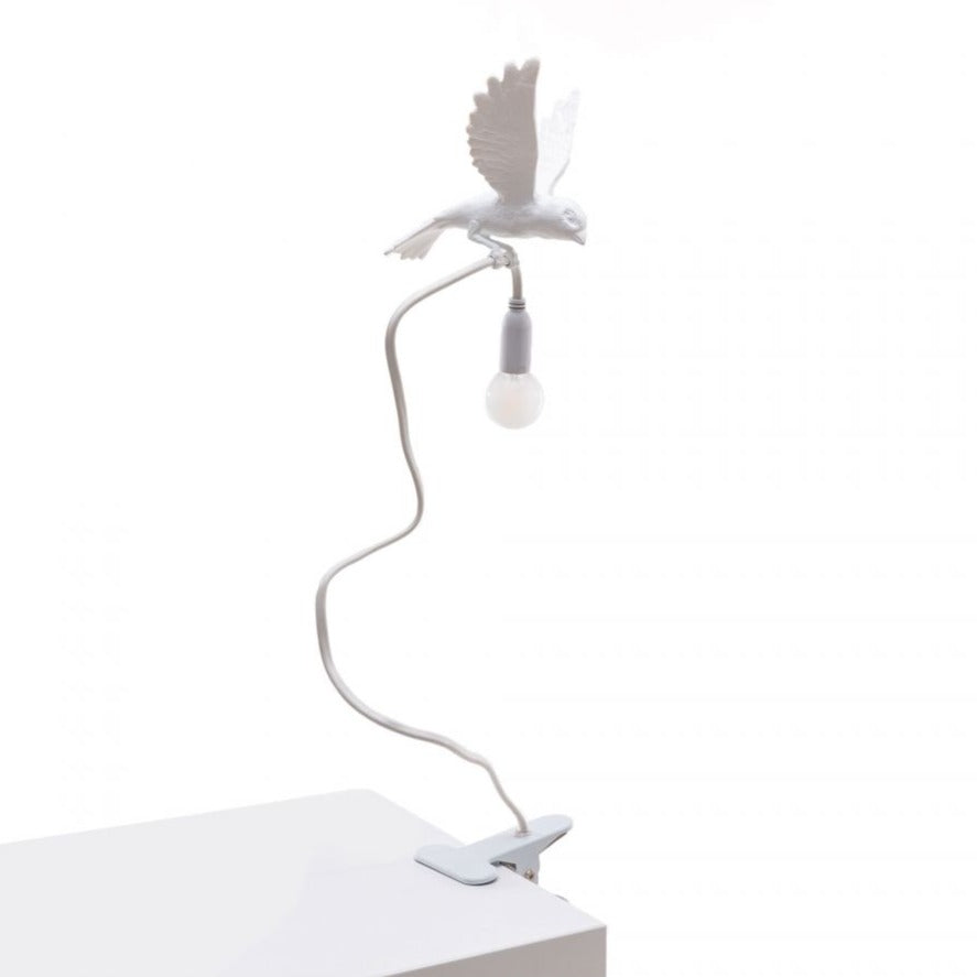 Lampe avec Pince Sparrow Landing - Moineau qui atterrit - Marcantonio pour Seletti