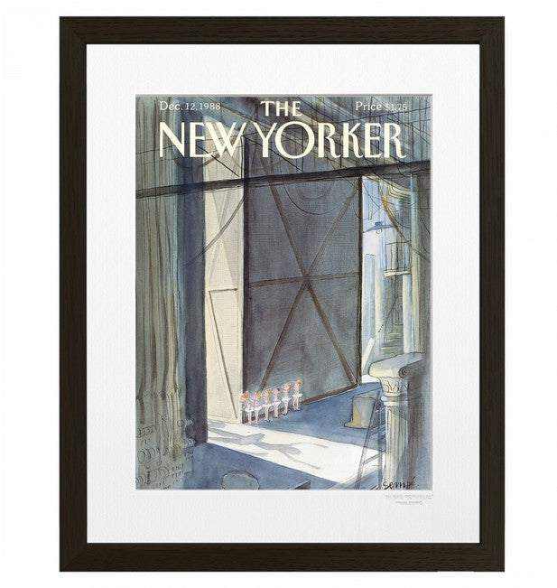 Affiche Sempé 43 The New Yorker - petites danseuses qui attendent dans les loges - tirage Image Republic