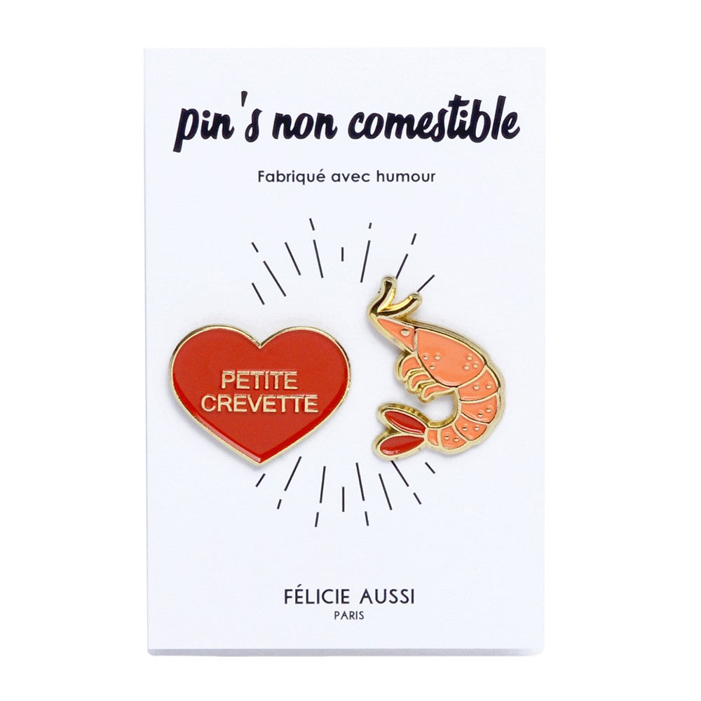 Crevette - Duo de Pin's
