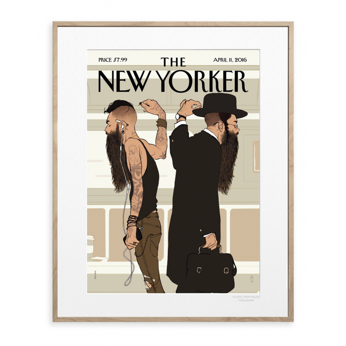 Affiche New Yorker Hanuka - 176 Take the Train - Image Republic