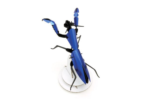 Mante religieuse Assembli Bleu cobalt- puzzle 3D collection insectes - Praying mantis